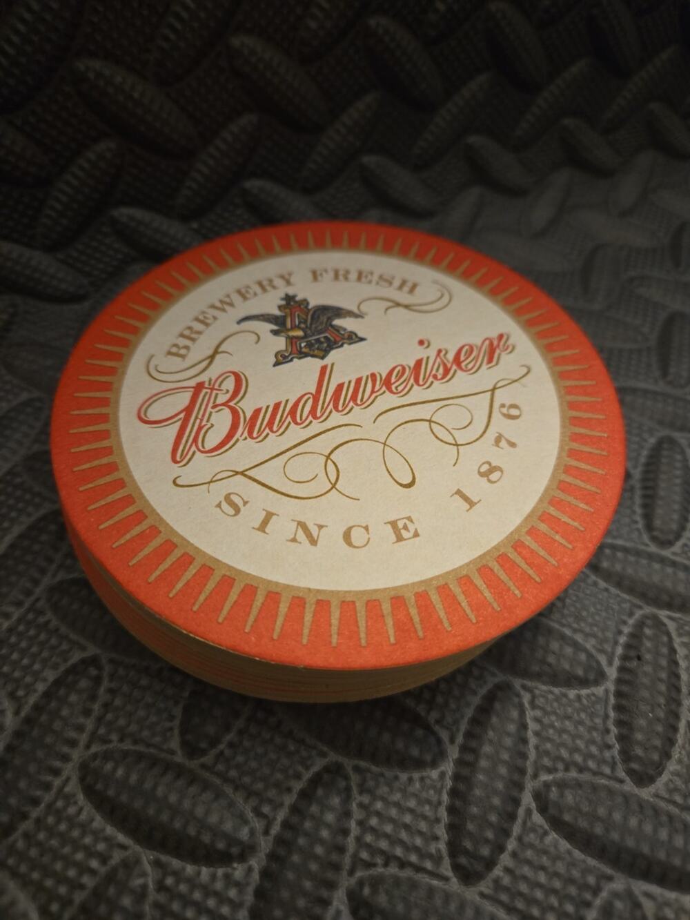 Vintage Budweiser Beer Coasters Lot of 10 Brewery Fresh Since 1876 Cardboard